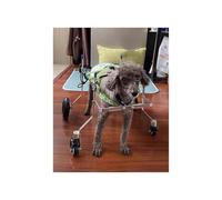 Dog Wheelchair Pet/Doggie Arthritis Wheelchairs, Adjustable Dog Cart With 4 Wheels, Full Support Exercise Vehicle, For Injured, Disabled, Hind Limb Weak Pet(XXS)