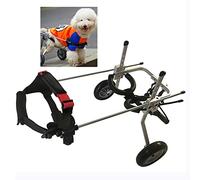 Dog Wheelchair Pet Stroller Suitable for Small Dogs and Cats Hind Leg Rehabilitation Paralyzed Injured Auxiliary Walking Stroller ()