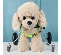 Dog Wheelchair Pet with 4 Wheels, Injured/Disabled Doggie Assisted Walker, Light Weight Rehabilitation Carts, All-Terrain Tires