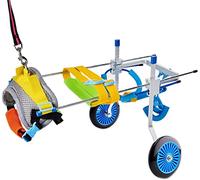 Dog Wheelchair Scooter Adjustable Animal Exercise Wheels Disabled Dog Assisted Walk Car Pet Mobility Wheel For disabled dog Hind Limb Rehabilitation Xs (S)