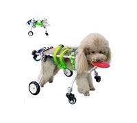 Dog Wheelchair Small Dog Wheelchair 4 Wheels Full Support, Adjustable Injured Dog Assisted Walker Cart, Doggie Limited Mobility Wheel Chair, Animal Exercise Aid(XS)
