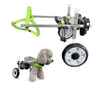 Dog Wheelchair,Small Dog Wheelchair - Adjustable 2-Wheel Recovery Cart for Injured, Senior & Paralyzed Pets - Easy to Use Healing Support for XX-Small Dogs