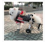Dog Wheelchair,Suitable For Big Small Dogs Cat Puppy Hind Legs Rehabilitation disabled dog Disabled Paralysis Injured Assist Walking,Adjustable,2 Wheels,1Kg -50Kg Pound (XX)