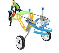 Dog Wheelchair Two Wheels Adjustable Pet Wheelchair Light Weight Easy Assemble Dog Cart Hind Legs Rehabilitation for Small Dog Doggie Puppy Cat (XS)