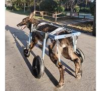 Dog Wheelchair with 4 Wheels - Adjustable Rear Leg Braces for Mobility Support, Ideal for Arthritis, Torn ACL, and Hip Dysplasia - All-Terrain Pet Mobility Aid