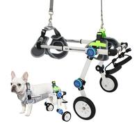 Dog Wheelchair with Rear Legs, Adjustable for Small and Medium Dogs, Lightweight Aluminum Dog Cart for Injured or Disabled Dogs(S)