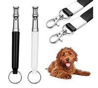 Dog Whistle - 2 Pack Professional Silent Dog Whistles for Training,Bark Control with Lanyard,Perfect for Neighbors' Barking Dogs