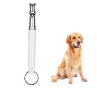 Dog Whistle to Stop Barking Neighbors Dog Ultra-Wide Frequency Ultrasonic Silent Dog Whistle for Dog 1 Free Lanyard Strap with Pack of 1 PCS Pet Whistle White