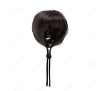 Dog Wig Cat Wig Adjustable Pet Costume Wig Headwear Dress Up Decorations for Small Medium Dog Funny Cosplay Cat Halloween Christmas Party Photo Shoot Black (One Size, No ear hole)