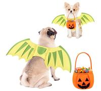Dog Wings Dragon Wings Halloween Costume for Small Medium Large for Dogs, Pet Dinosaur Cat Costume Cosplay Outfit Christmas Birthday Party Photo Props Pumpkin Bags Medium