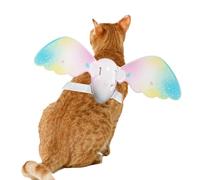 Dog Wings - Halloween Pet Costumes Accessory - Electric Lightweight Butterfly Wing for Dogs Cats | Music LED Glowing Activated Wings Activated | Adjustable Strap Current