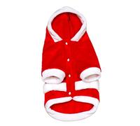 Dog Winter Clothes Halloween Costumes Small Dog Outfits Dog Xmas Outfits Pet Christmas Outfits Winter Hoodie for Dogs Cu (Red M)