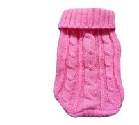 Dog Winter Clothes Knitted Pet Clothes For Small Medium Dogs Chihuahua Puppy Pet Sweater Yorkshire Pure Dog Sweater(Pink,M)