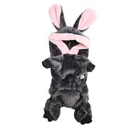 Dog Winter Clothes Soft Skin Friendly Hoodie with Rabbit Ears, Warm Puppy Outfit 2XL for Small and Medium Pets - Polyester Cotton Flannel, Cute and Comfortable, Indoor Outdoor Us (M)