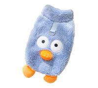 Dog Winter Clothes - Warm Fleece Pet Jacket Warm Clothes for Cats and Puppies Traction Jacket Big Eyes Winter Wool Traction Rope Clothes