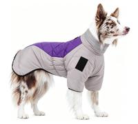 Dog Winter Coat for Border Collie | Warm Windproof Watertight, Outdoor Dog Walking, for Medium Large Dogs, Dog Puffer Jacket