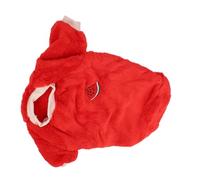 Dog Winter Coat for Cats and Small Dogs, Red Polyester | Cartoon Fashion Style, Snug Elastic Fit, Easy Care Fabric, Freedom of Movement, Birthday Thanksgiving Use