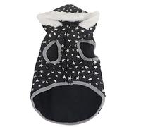 Dog Winter Coat Thickened Warm Soft Hooded Vest Jacket for Small Medium Dogs Flannel Polyester Material Pet Clothing (XL)