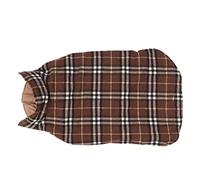 Dog Winter Coat Vest for Large Dogs, Soft Polyester Cotton, Coffee Grid 6XL - Warm and Comfortable, Loose Fit with Hair Protection, Ideal for Cold Weather (7XL)
