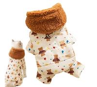 Dog Winter Coat - Warm Dog Jacket, Hooded Soft Cat Coat, Puppy Sweater, Cute Small Dog Clothes with Traction Buckle, Family Friends, Home