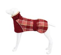 Dog Winter Coat - Warm Dog Jacket with Fleece Lining, Reflective Turtleneck, Cold Weather Snowsuit with Harness Hole for Small, Medium, Large Dogs - Adjustable Design