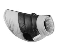 Dog Winter Coat Waterproof Cold Weather Warm Puffer Jacket for Small Medium Large Dogs Cozy Puppy Vest with Reflective D-ring Zip Up Pet Outdoor Clothes,Grey,L