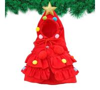 Dog Winter Coat with Hat, Christmas Warm Pet Cape, Fashionable and Chic Dog Costume Cape for Medium Dogs, Large Dogs, and Small Dogs