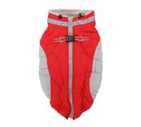 Dog Winter Coat with Reflective Strip Zipper Waterproofing Windproof Dog Snowsuit Warm Jacket for Cold Weather S (S)