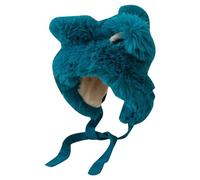 Dog Winter Hat Autumn And Winter Warm Plush Hat For Women With Cute Little Ears Plus Velvet Pullover Woolen Knitted Hat Lei Feng Hat Really Warm Winter Hat (Blue, One Size)