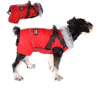 Dog Winter Jacket, Dog Winter Coat | Dog Thermal Coat Reflective Fleece Jacket for Dogs - Adjustable Pet Apparel, Waterproof Windproof Costume for Hiking, Walking, Camping, Skiing