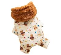 Dog Winter Jacket, Warm Dog Jacket with Hood, Soft Puppy Clothes, Puppy Sweater, Cute Small Dog Clothes with Traction Buckle for Family, Friends, Home