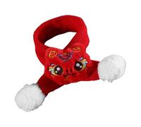 Dog Winter Knitted Scarf, Puppy Scarf, Dog Knitted Scarf, Holiday Moon New Year, Cute Scarf Warmer for Small Medium Dogs Cat