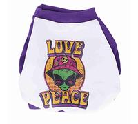 Dog Winter Sweaters, Pullover Warm Cartoon Alien Color Block Breathable Soft Nylon Pet Clothes, Fall and Winter Season (S)