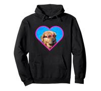 Dog With Swimming Goggles Funny Golden Retriever Meme Pool Pullover Hoodie