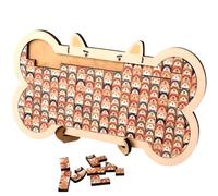 Dog Wooden Jigsaw Puzzle, Dog Shaped Jigsaw Puzzle Challenging Puzzles Woodens Jigsaws Educational Wooden Funny Learning Games Unique Home Decor for Dogs Lovers
