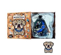 Dog Wooden Puzzle | Challenging Precise Toy | Wood Challenging Jigsaw Puzzles | for Adults Family Friends Lovers Home Wall Shelf Indoor