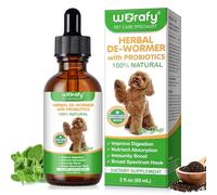 Dog Worming Drops with Probiotics 60ml, 100% Natural Support for Digestive & Immune Health, Aids Nutrient Absorption & Intestinal Parasite Prevention (via Gut Care)