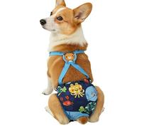 Dog Wraps | Washable Female Pants with Suspender,Reusable Puppy Diaper - for Home Apartment Indoor Outdoor Travel Car Crate Kennel Yard Park Beach Camping