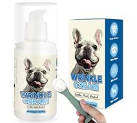 Dog Wrinkle Cream- Moisturizing Dry Skin for Wrinkles, Paws, Tail Pockets - Itch Relief, Hot Spot & Irritation Soother for French Bulldogs English Bulldog Pug All Breeds, 3 oz-Spatula Included