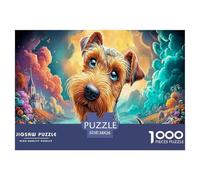 Dog1000Pieces JigsawPuzzlesanimal KidsforAdult Challenging LargePiecePuzzles Age12+byth Challenging The Impossible Difficult Game Fun, Challenging 38x26cm/1000pcs