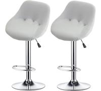 DOGACA Set of 1/2/4 Bar Stool Covers with Back - Stretchable Counter Height Slipcovers for Swivel Barstools, Pub Chairs, and Kitchen Island Stools - Easy to Clean(13,Set of 2)