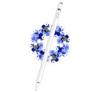 DOGAIN Stylus Pen for iPad and Touchscreens - Active Digital Fine Point Pencil with Dual Touch Function - Compatible with iPad Pro/Air/Mini, iPhone, Samsung, iOS, Android - White