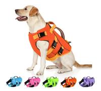 Dogcheer - Dog Life Jacket with Double Rescue Handle, Reflective Dog Harness, Life Vest for Swimming Boating, Adjustable Pet Swimming Vest, Pet Device