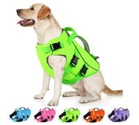 Dogcheer - Dog Life Jacket with Double Rescue Handle, Reflective Dog Harness, Life Vest for Swimming Boating, Adjustable Pet Swimming Vest, Pet Device