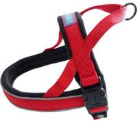 Dogco Nylon Norwegian Harness Reflective Pad Red Med