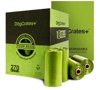 DogCrates+ Dog Poop Bags - 270 Extra Thick Biodegradable, Lavender Scented