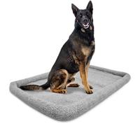 DogCrates+ Grey Faux Fur Dog Bed - Extra Large