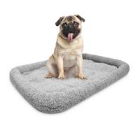 DogCrates+ Grey Faux Fur Dog Bed - Medium