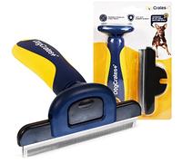 DogCrates+ Professional Deshedding Tool and Pet Grooming Brush for Small, Medium, and Large Dogs and Cats with Short or Long Hair