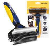 DogCrates+ Professional Dual Dog Brush Bundle For Grooming, Deshedding, Dematting
